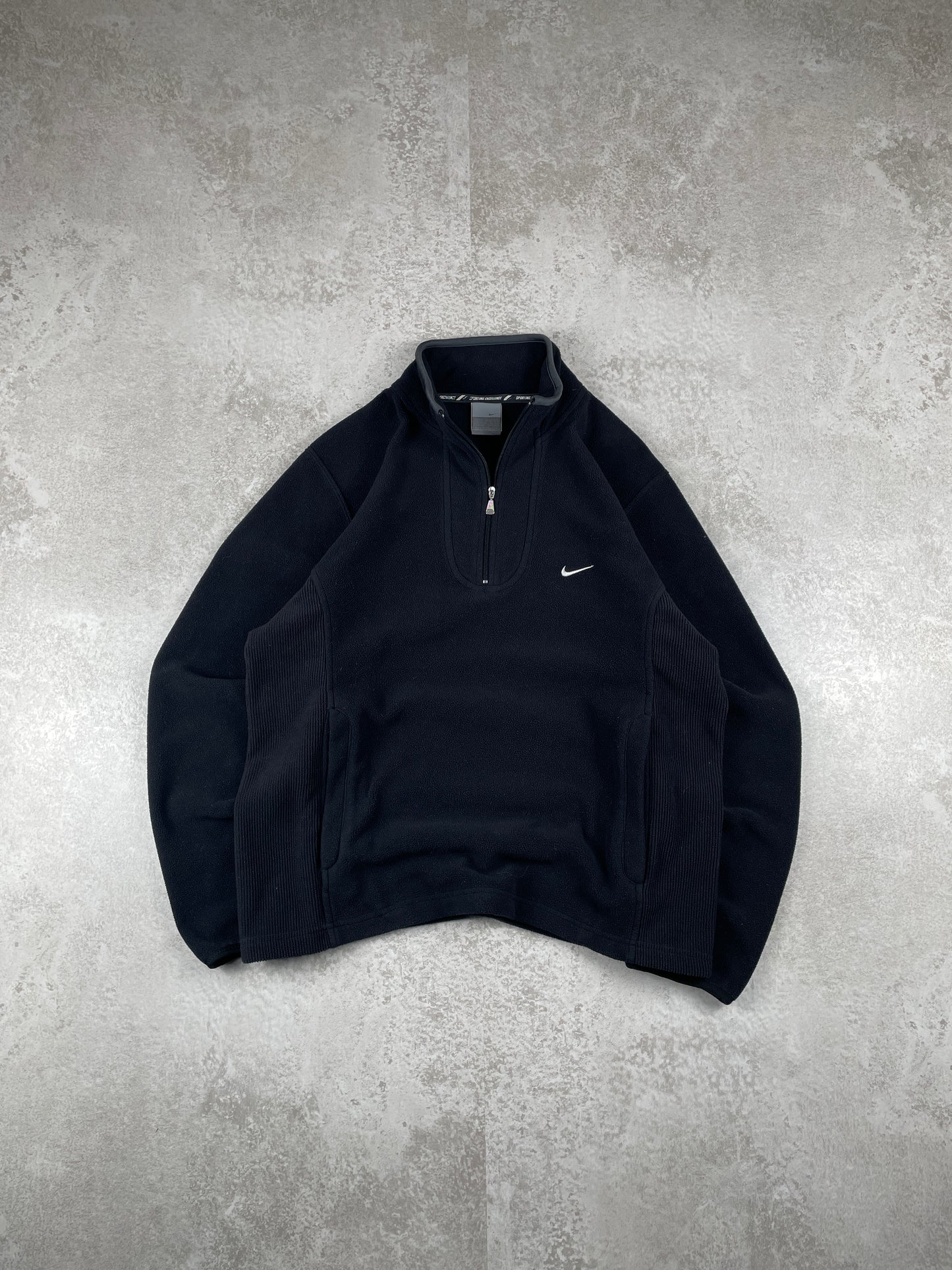 Sweat à capuche Nike Fleece demi-zip (L)