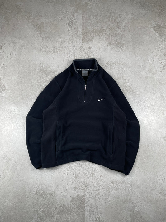 Sweat à capuche Nike Fleece demi-zip (L)