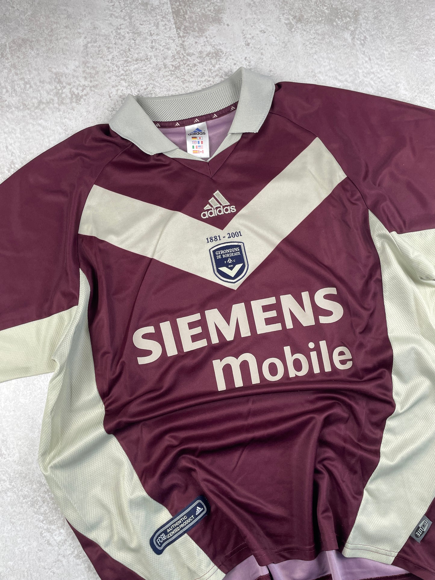 Adidas Bordeaux Trikot 00‘s (L)